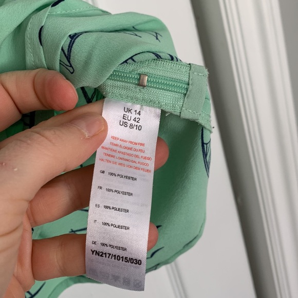 Spring sail print Peplum top - Picture 3 of 4